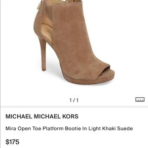 Michael Kors Dark Brown Suede Heels